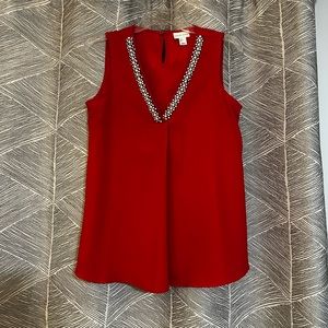 💙 Cherry red blouse